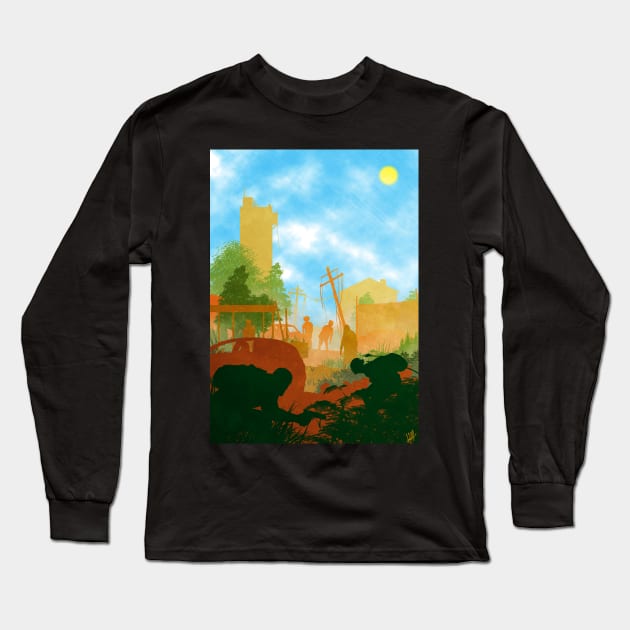 The Last of Us Silhouette Long Sleeve T-Shirt by Art of Arklin